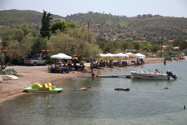 Ancient Heraion - The Lagoon is used for fishing, swimming and relaxing